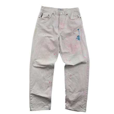JPD REWORK: JEANS - VINTAGE ARMANI COSMIC PIGMENT PINK (32X30)
