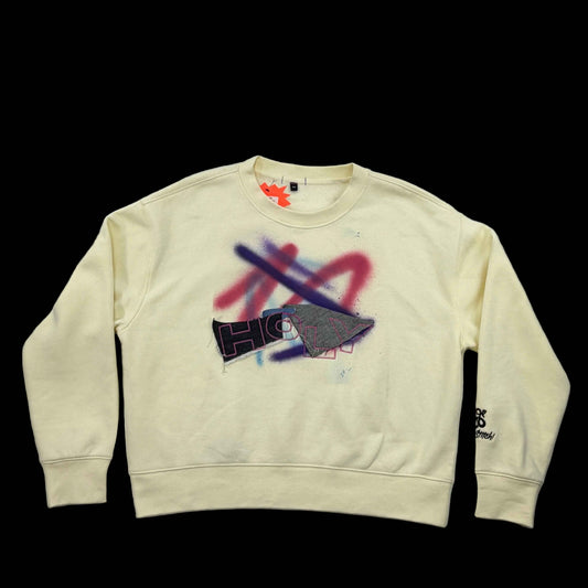 CUT + SEW: CREWNECK SAMPLE "HOLY VARSITY SAMPLE" M - JULIANPRINCEDASH -...HS!