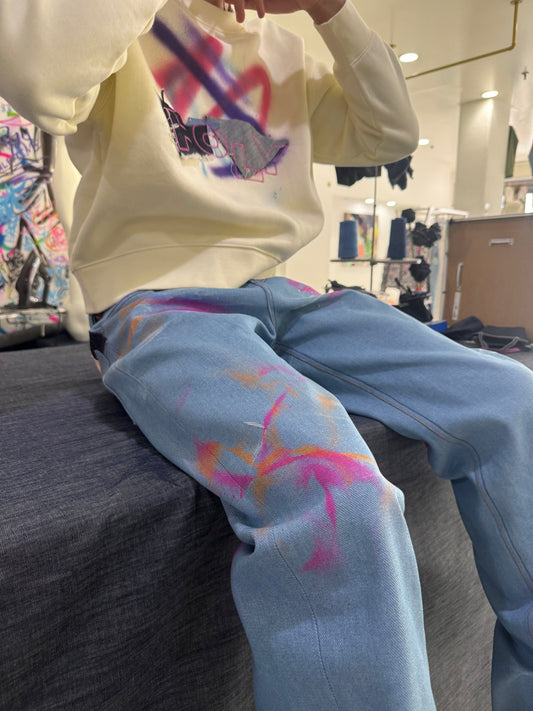 CUT + SEW: CREWNECK SAMPLE "HOLY VARSITY SAMPLE" M - JULIANPRINCEDASH -...HS!
