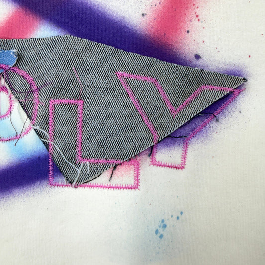 CUT + SEW: CREWNECK SAMPLE "HOLY VARSITY SAMPLE" M - JULIANPRINCEDASH -...HS!