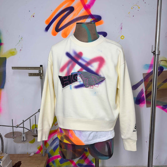 CUT + SEW: CREWNECK SAMPLE "HOLY VARSITY SAMPLE" M - JULIANPRINCEDASH -...HS!