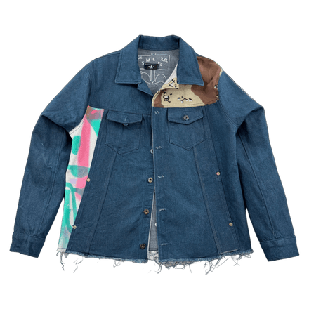 CUT + SEW - JACKET "FREE EARTH: JACKET - SPACE CADET SAMPLE W/ DESERT STORM CAMO + CANVAS" M - JULIANPRINCEDASH -...HS!