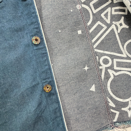 CUT + SEW - JACKET "FREE EARTH: JACKET - SPACE CADET SAMPLE W/ DESERT STORM CAMO + CANVAS" M - JULIANPRINCEDASH -...HS!