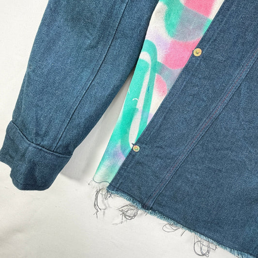 CUT + SEW - JACKET "FREE EARTH: JACKET - SPACE CADET SAMPLE W/ DESERT STORM CAMO + CANVAS" M - JULIANPRINCEDASH -...HS!