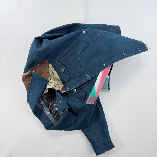 CUT + SEW - JACKET "FREE EARTH: JACKET - SPACE CADET SAMPLE W/ DESERT STORM CAMO + CANVAS" M - JULIANPRINCEDASH -...HS!