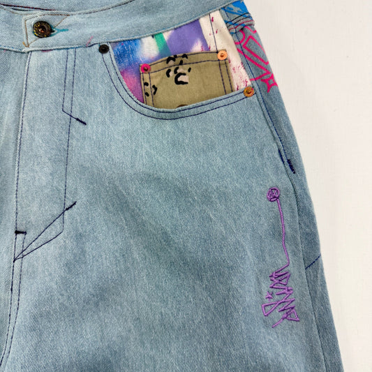 CUT + SEW - JEANS " JPD WIDE LEG SAMPLE " 28 - JULIANPRINCEDASH -...JULIAN PRINCE DASH