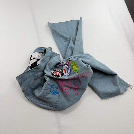 CUT + SEW - JEANS " JPD WIDE LEG SAMPLE " 28 - JULIANPRINCEDASH -...JULIAN PRINCE DASH