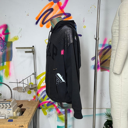 JPD REWORK: GAP HOODIE "TESTING ONE TWO" L - JULIANPRINCEDASH -...JULIAN PRINCE DASH