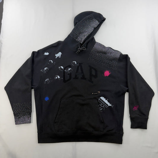 JPD REWORK: GAP HOODIE "TESTING ONE TWO" L - JULIANPRINCEDASH -...JULIAN PRINCE DASH