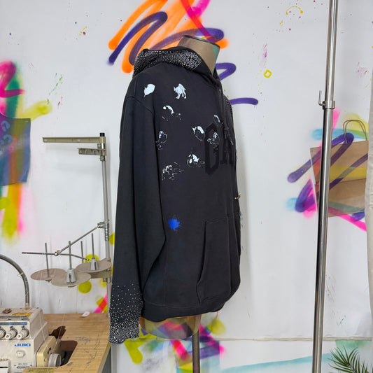 JPD REWORK: GAP HOODIE "TESTING ONE TWO" L - JULIANPRINCEDASH -...JULIAN PRINCE DASH