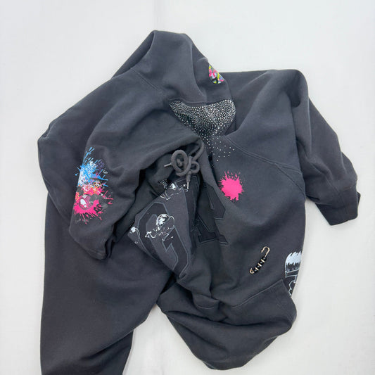 JPD REWORK: GAP HOODIE "TESTING ONE TWO" L - JULIANPRINCEDASH -...JULIAN PRINCE DASH