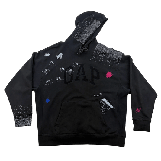 JPD REWORK: GAP HOODIE "TESTING ONE TWO" L - JULIANPRINCEDASH -...JULIAN PRINCE DASH