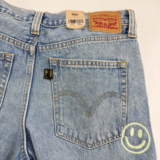 JPD REWORK: JEANS - LEVIS 94 WIDE LEG ALL OVER SMILE EMBROIDERY (30X31)