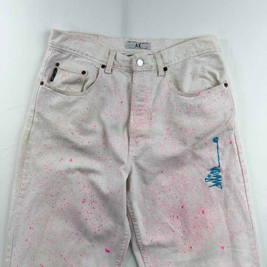 JPD REWORK: JEANS - VINTAGE ARMANI COSMIC PIGMENT PINK (32X30)