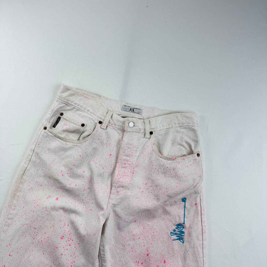 JPD REWORK: JEANS - VINTAGE ARMANI COSMIC PIGMENT PINK (32X30)