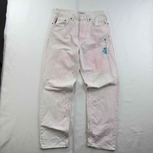 JPD REWORK: JEANS - VINTAGE ARMANI COSMIC PIGMENT PINK (32X30)