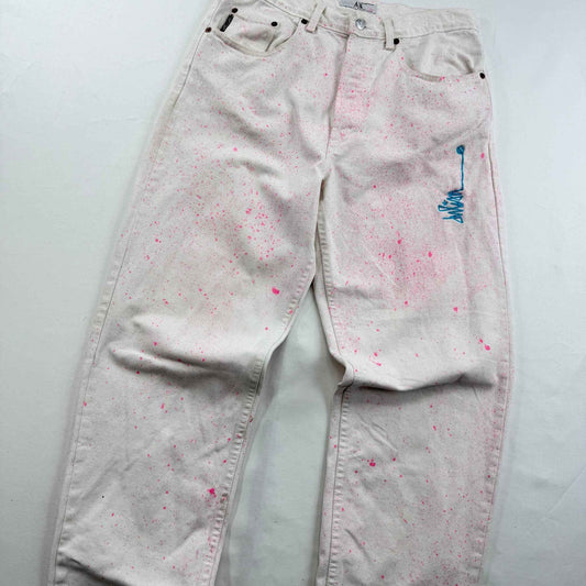 JPD REWORK: JEANS - VINTAGE ARMANI COSMIC PIGMENT PINK (32X30)
