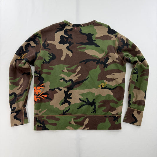 JPD REWORK: RALPH LAUREN CREWNECK " HUNTING GARDENS " M - JULIANPRINCEDASH -...JULIAN PRINCE DASH